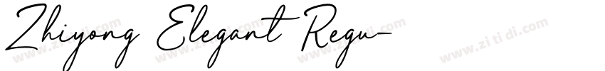 Zhiyong Elegant Regu字体转换